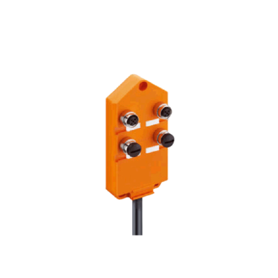 4-poorts M12 actuator/sensor-verdeelbox met kabel